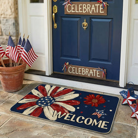 Woaoce water-resistant mat keeps floors dry during rain or spills.