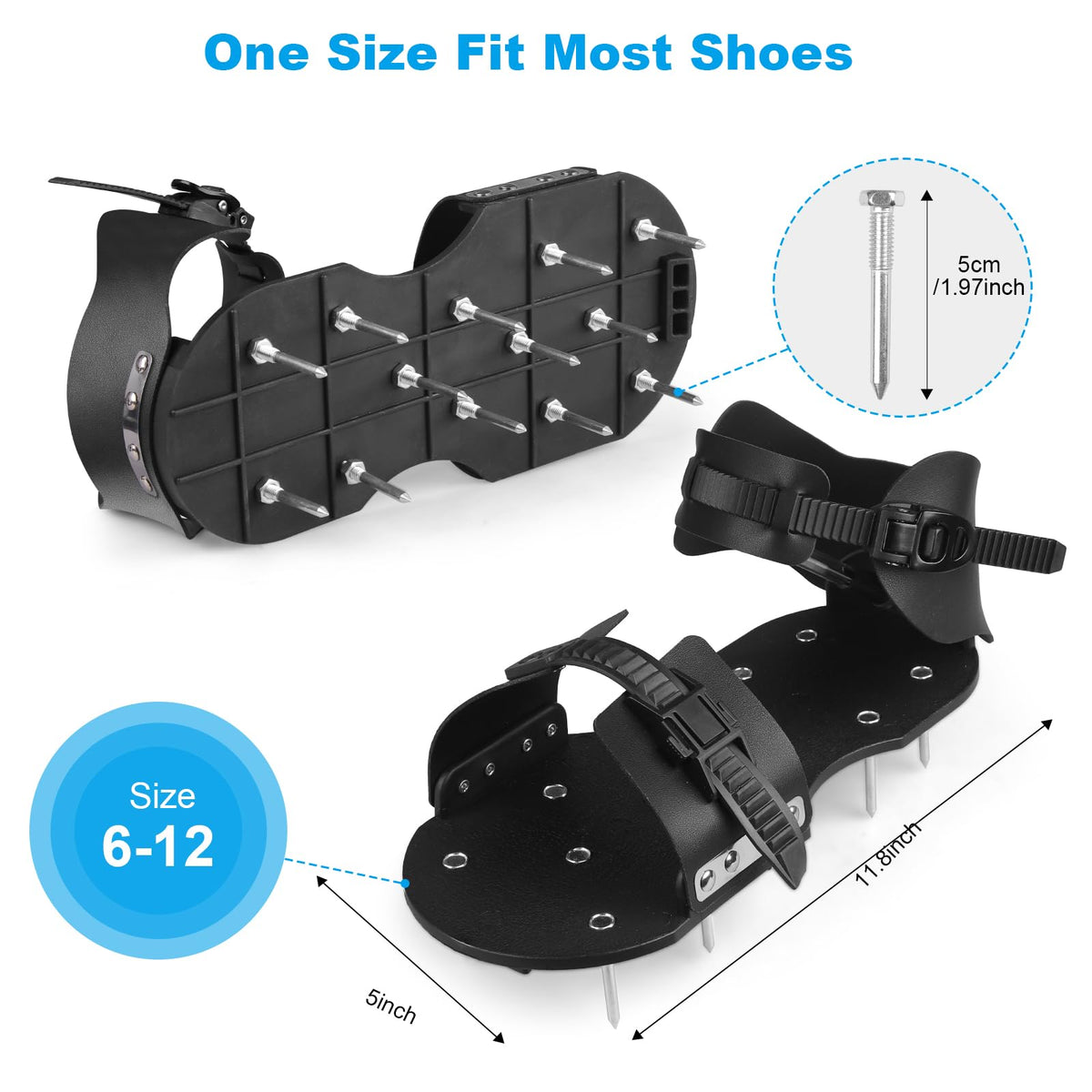 Wodesid aerator shoes heel support and enclosed heel for stability