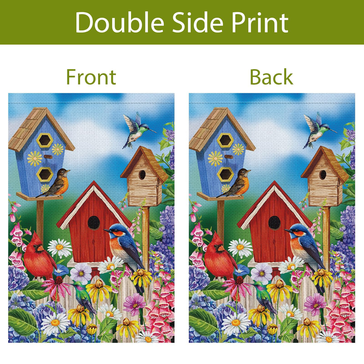 Wodison spring-garden-flag sleeve-flagpole-ready for quick setup