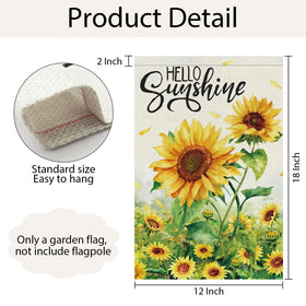 Wodison floral decor garden flag with text adds quick outdoor updates