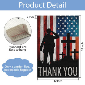 Wodison memorial day flag features a cross soldier design for respectful tribute.