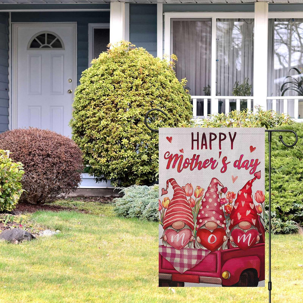 Wodison mothers day flag with sleeve top provides quick, secure flagpole mounting.