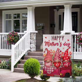 Wodison outdoor garden flag decor brightens patios, decks, and balconies for festive mood.