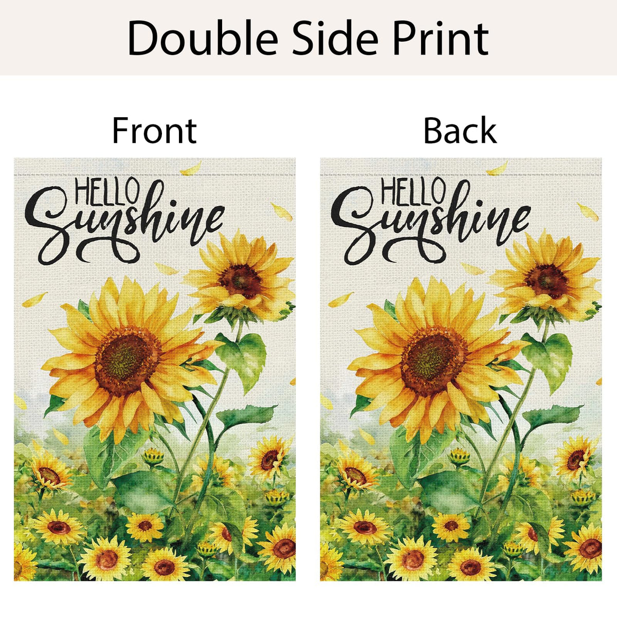 Wodison porch flag with sunflowers brightens patios and entryways