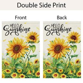 Wodison porch flag with sunflowers brightens patios and entryways