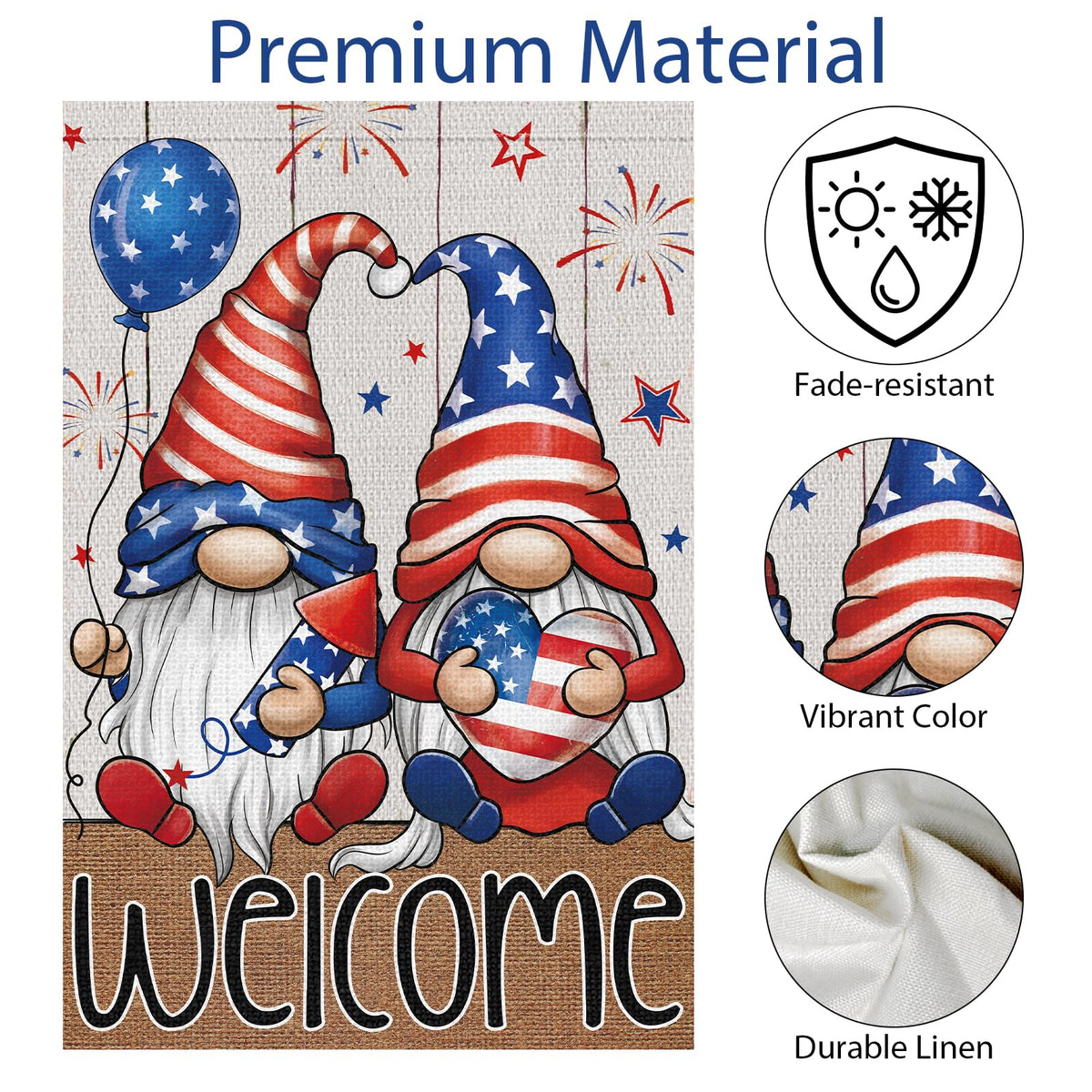Wodison versatile decor flag suitable for porches mailboxes balconies and indoor entryways.