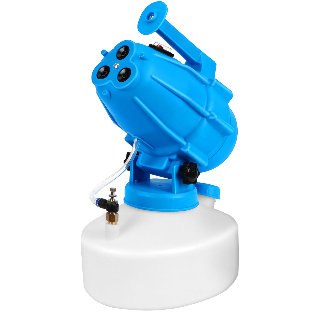 WOEden fogger with 3-nozzle setup for wide-area coverage in large spaces.