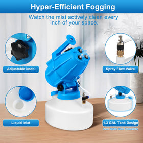 WOEden fogger compact portable design with a comfortable carrying handle.
