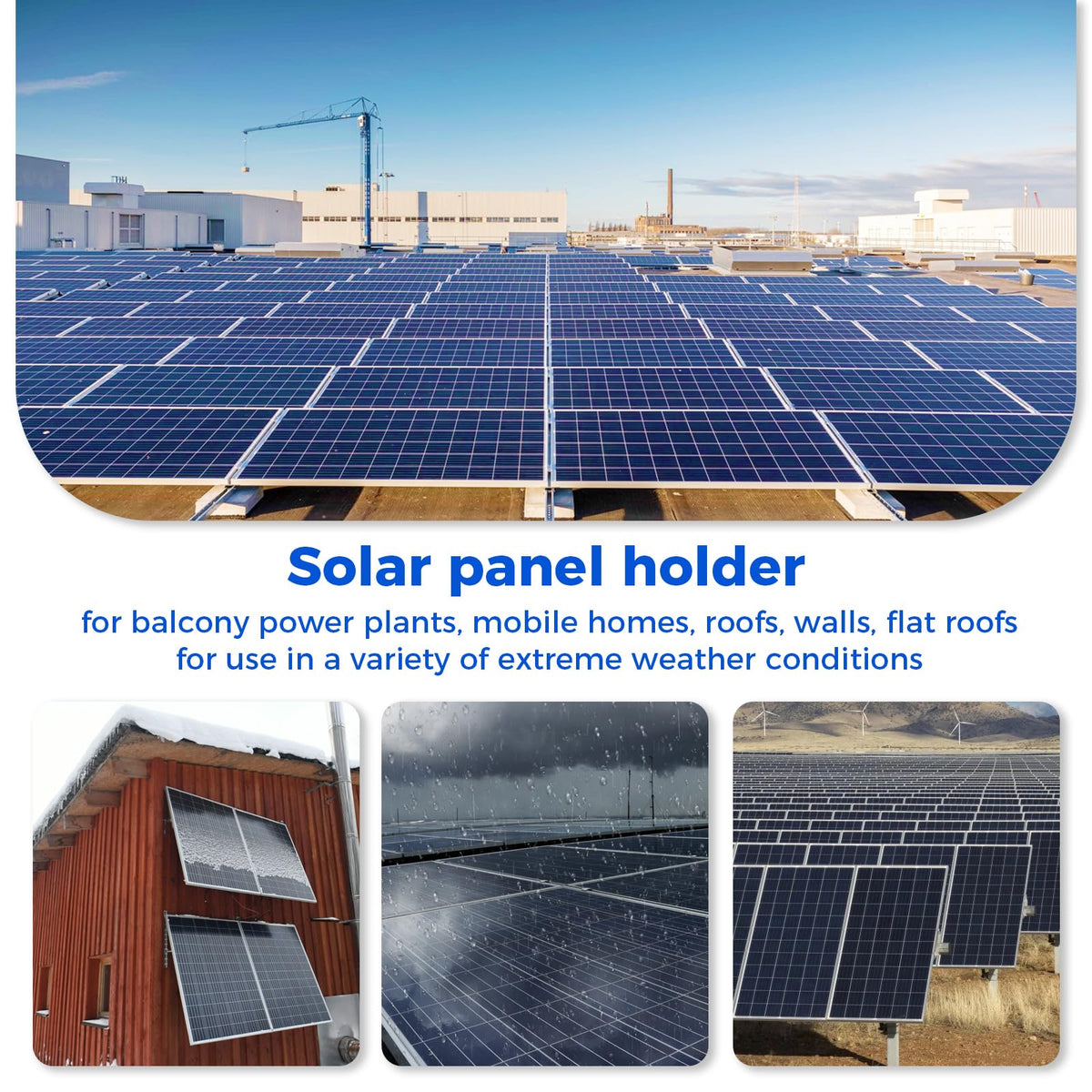 WOEFSTE 50W-400W compatible mount supports various solar panels.