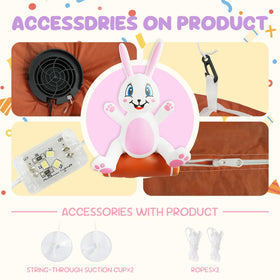 WOGOON all-weather polyester bunny withstands rain and sun