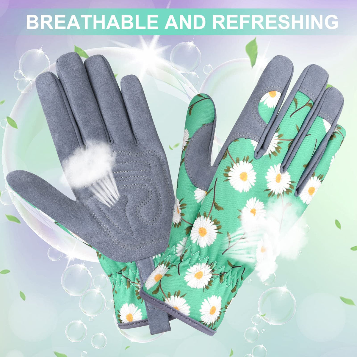 WOHEER elastic-wrist design ensuring a secure, dirt-free fit.