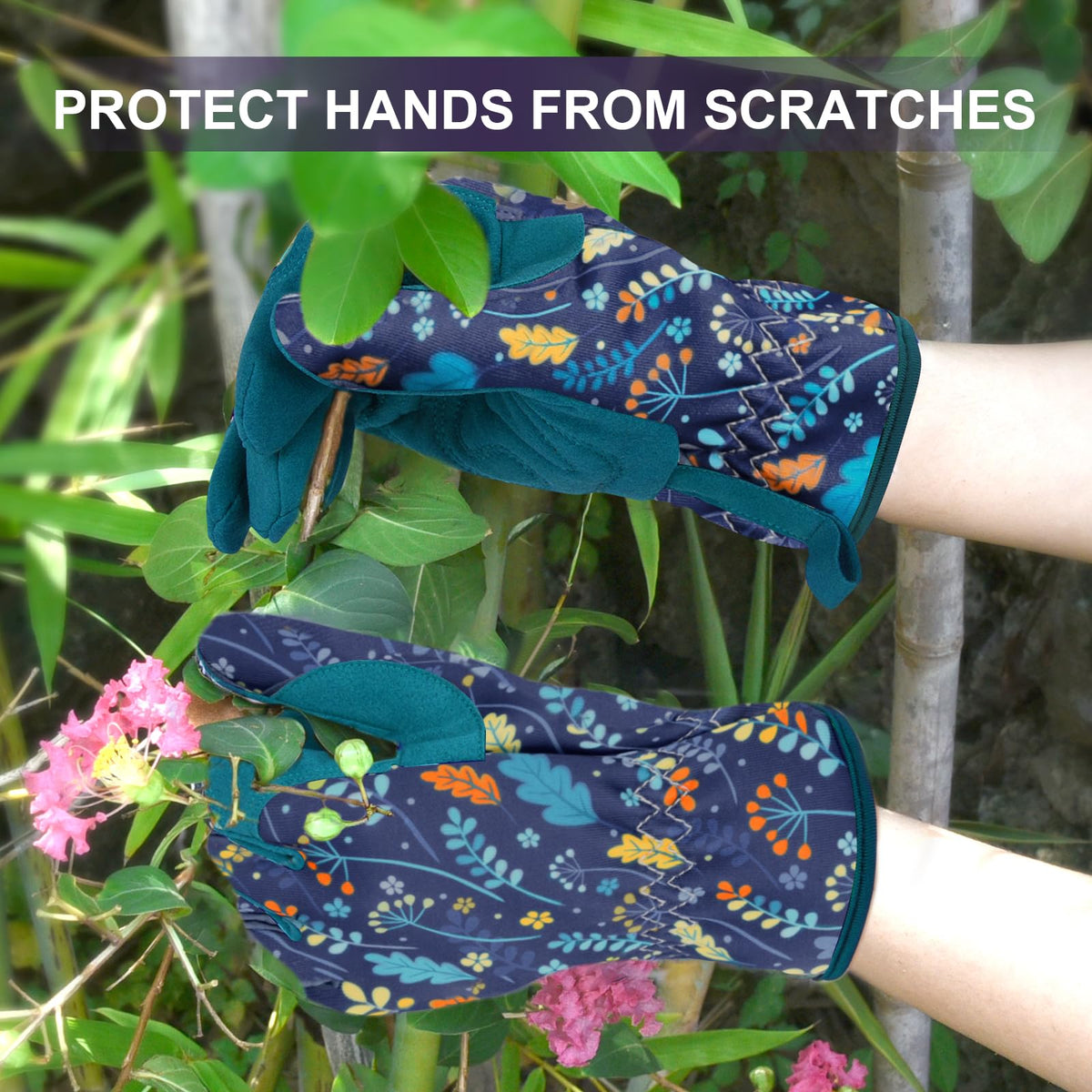 WOHEER gloves demonstrate ergonomic grip ideal for precise digging and planting.