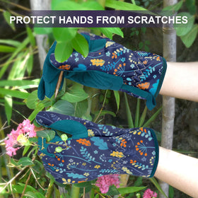 WOHEER gloves demonstrate ergonomic grip ideal for precise digging and planting.