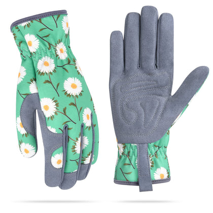 WOHEER green-back gardening gloves with breathable fabric for cool comfort.