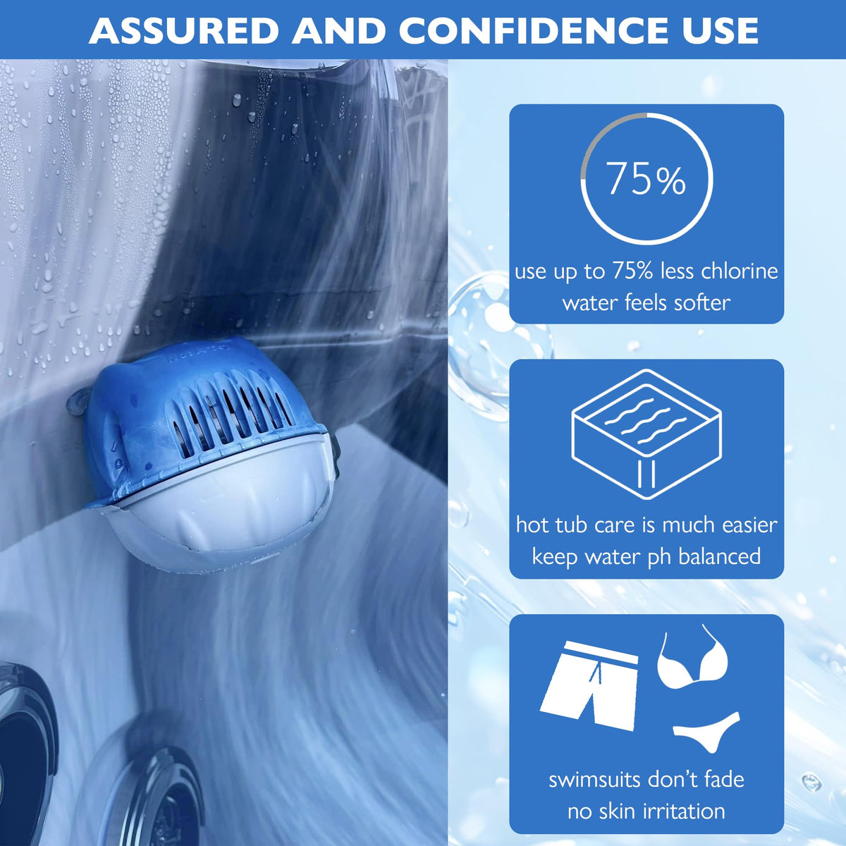 WOKSAVER hot tub cartridge enables automatic water care with less maintenance