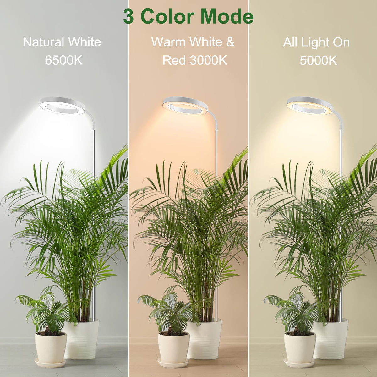 wolezek Grow Light features 80 LEDs for bright full-spectrum coverage