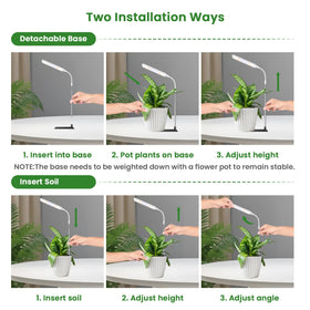 Wolezek grow light pot-insertion option for direct plant light inside pots
