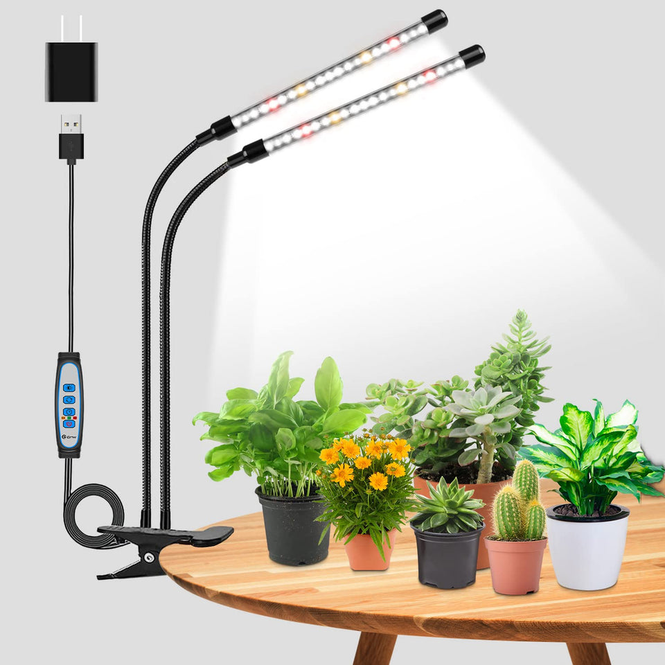 wolezek Grow Lights clip attachment provides secure plant lighting setup