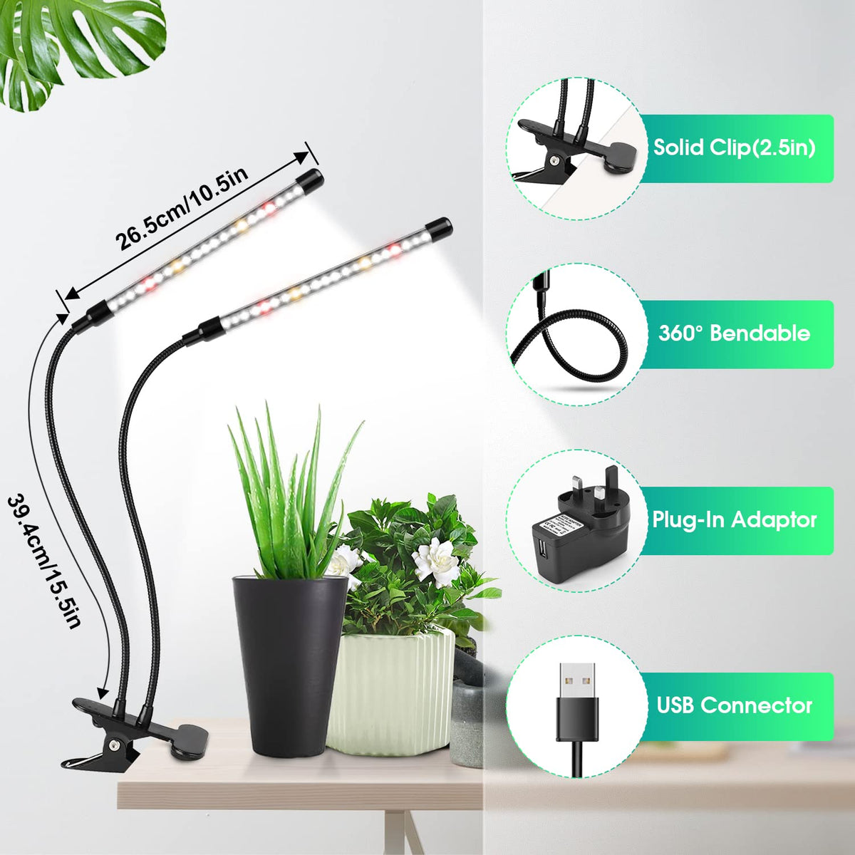 wolezek Grow Lights compact design fits small spaces