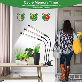 wolezek grow lights easy-install clamp—360° gooseneck for precise lighting.