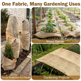 WOLOGO easy-to-cut edges make soil cover quick and simple