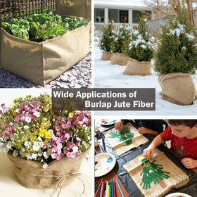 WOLOGO permeable burlap fabric lets air and water through for roots