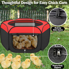 WOLOGO chick starter kit includes ground pegs for stable placement