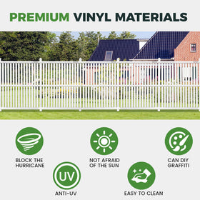 WOMEDUAL outdoor privacy screen blends with garden aesthetics to hide equipment.