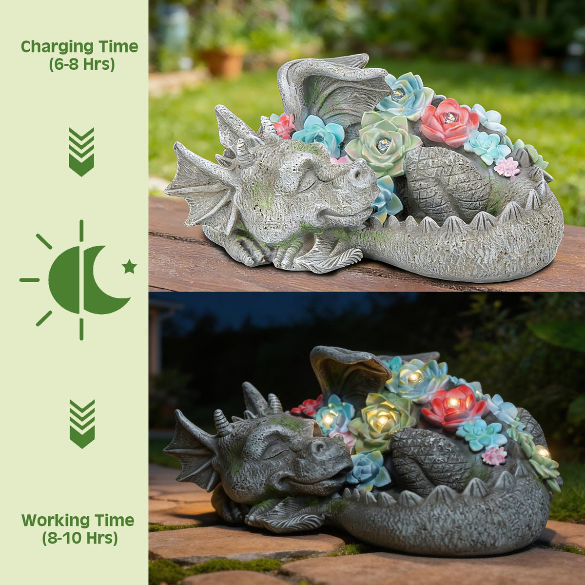 Wonder Garden dragon statue outdoors made of waterproof resin