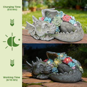 Wonder Garden dragon statue outdoors made of waterproof resin