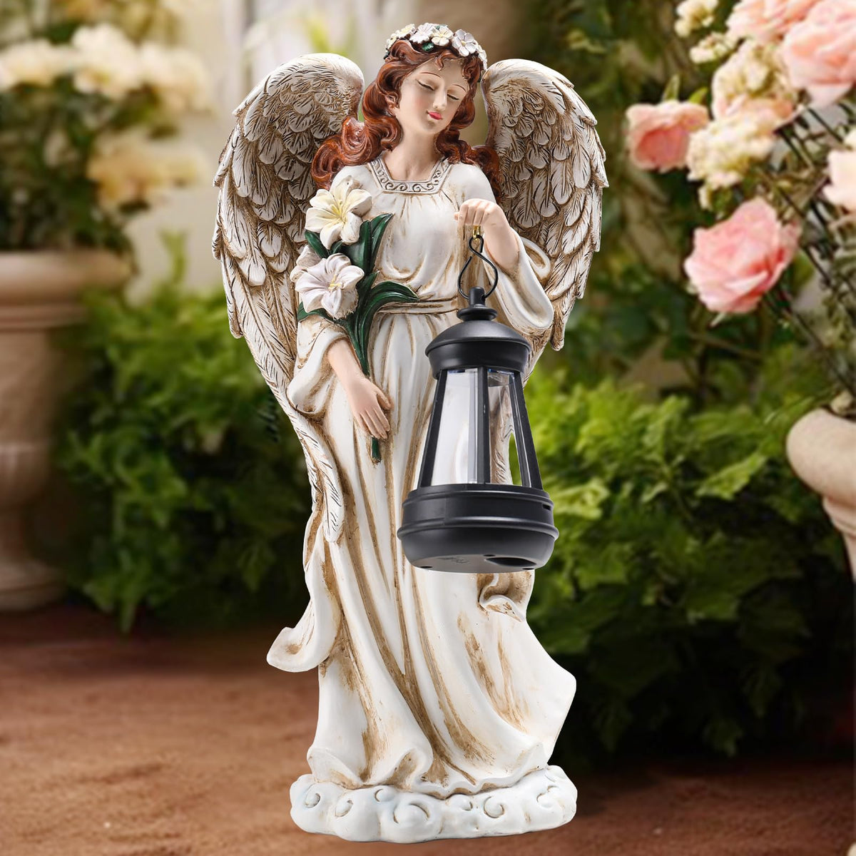 Wonder Garden easy-setup outdoor angel for quick decor enhancement.