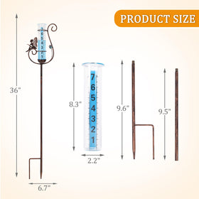 Wonder Garden fairy rain gauge adds whimsical garden decor while tracking precipitation.