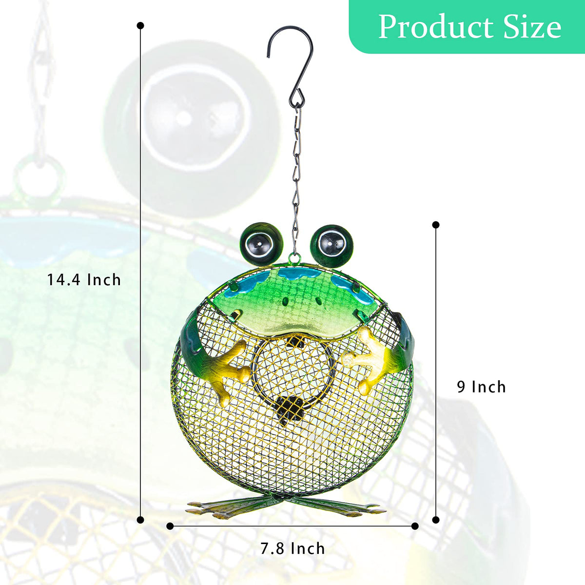 Wonder Garden metal feeder features squirrel-proof design and sturdy construction
