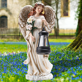 Wonder Garden praying angel ground stake ensures stable outdoor placement.