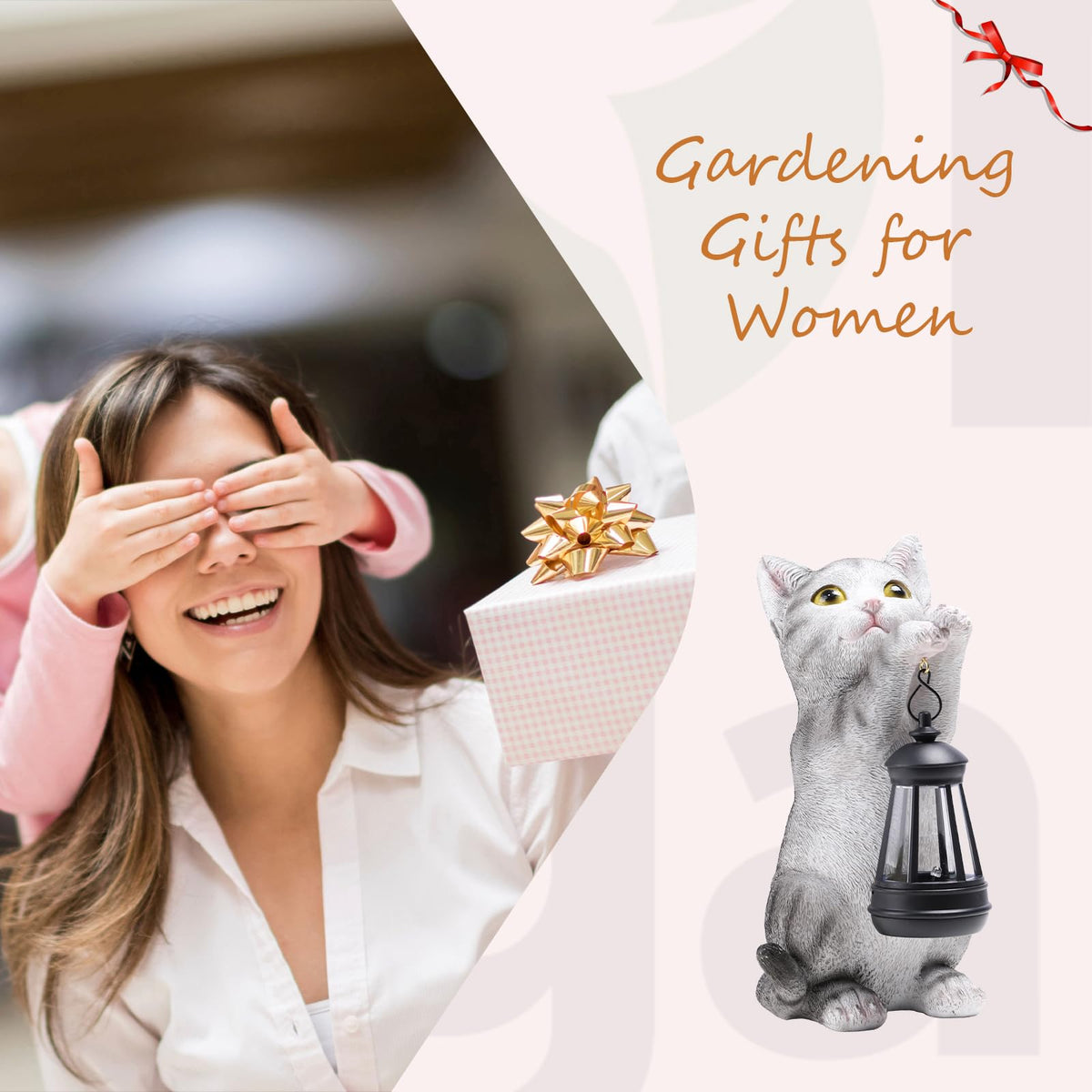 Wonder Garden resin cat statue withstands rain, snow, and frost.