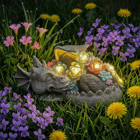 Wonder Garden solar LED dragon light and dusk-to-dawn glow