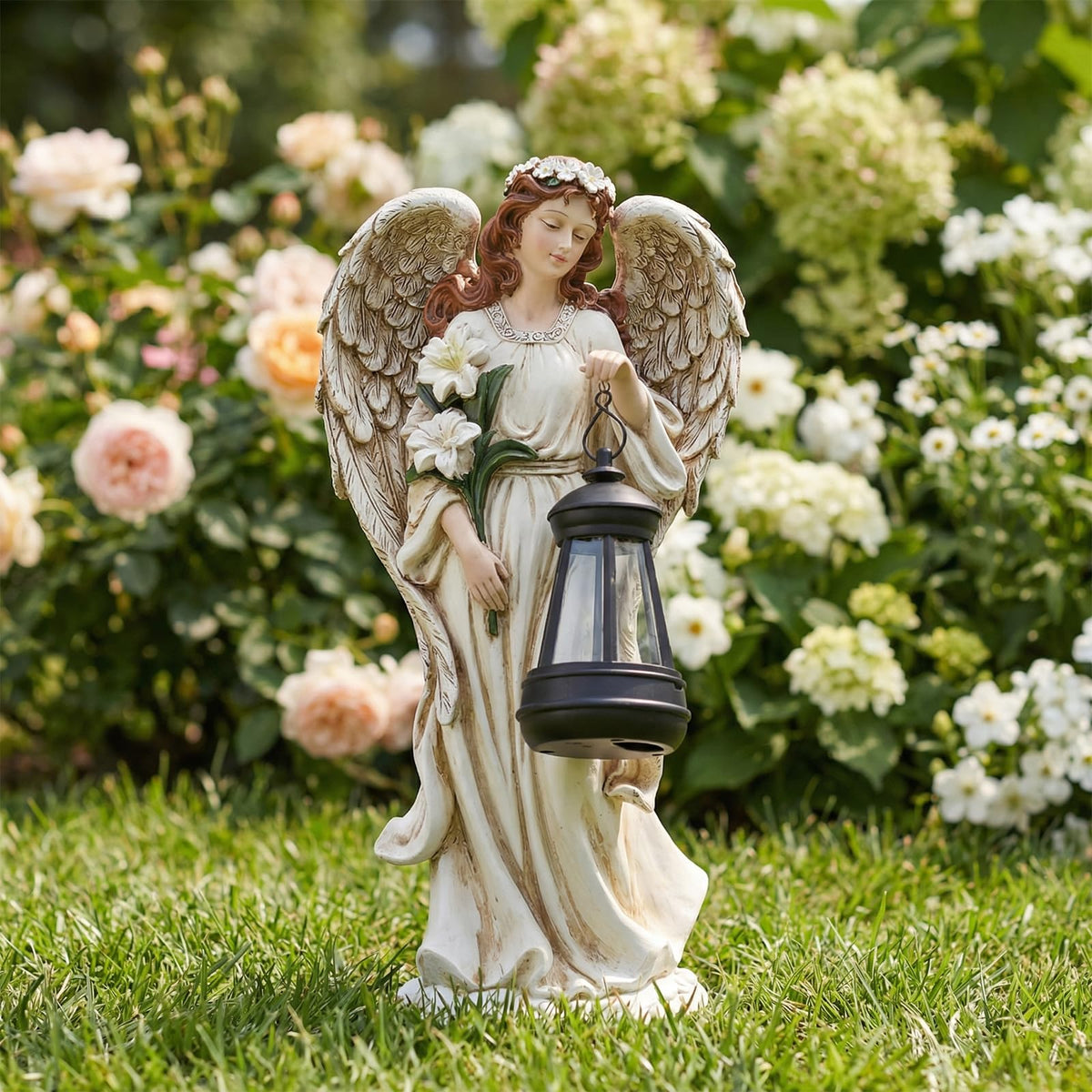 Wonder Garden sympathy gift angel statue offers a heartfelt, lasting gesture.