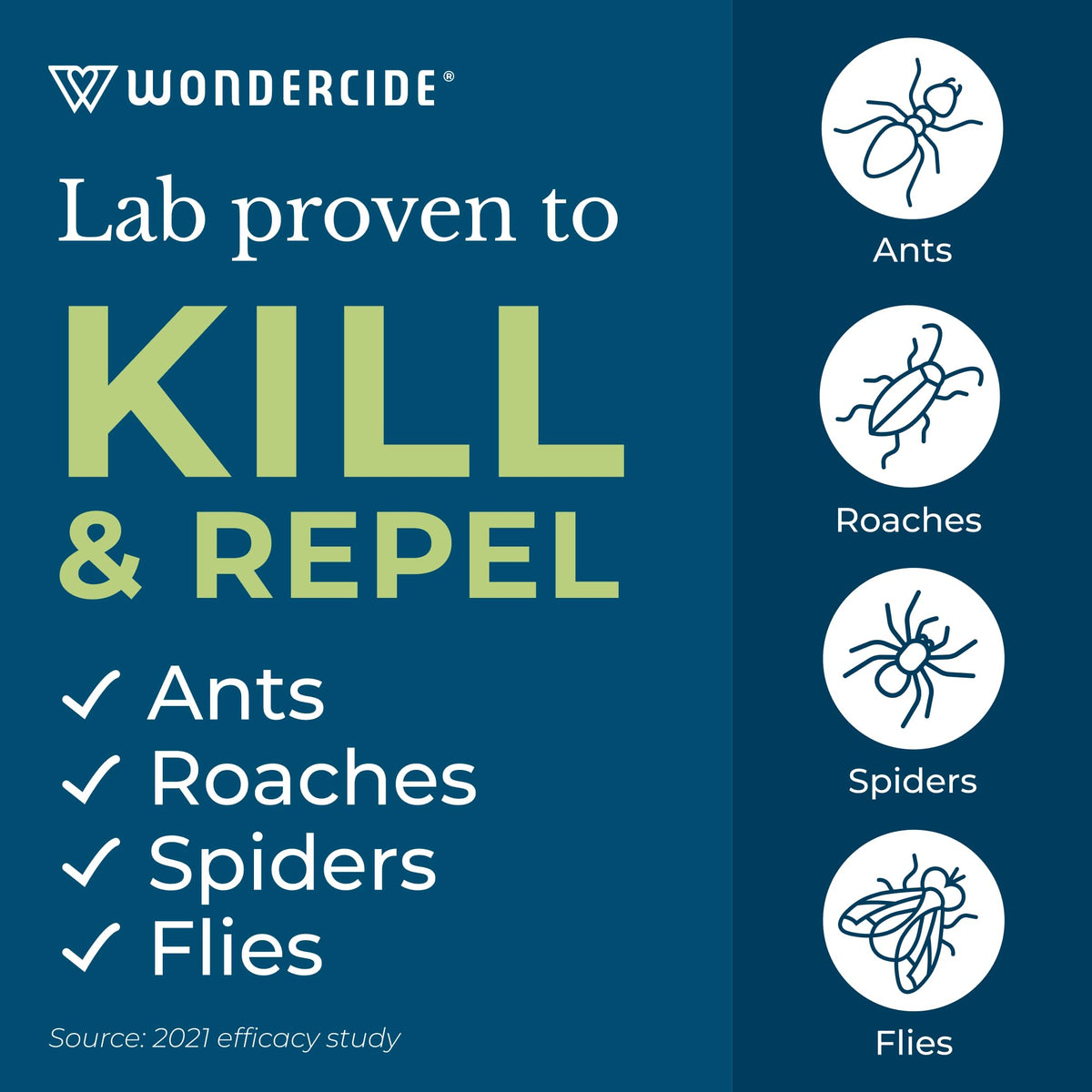 Wondercide spray near the kitchen area for pest control