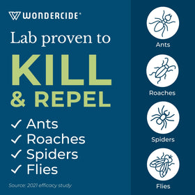 Wondercide spray near the kitchen area for pest control