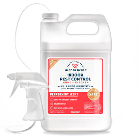 Wondercide indoor pest spray bottle ready for quick home protection