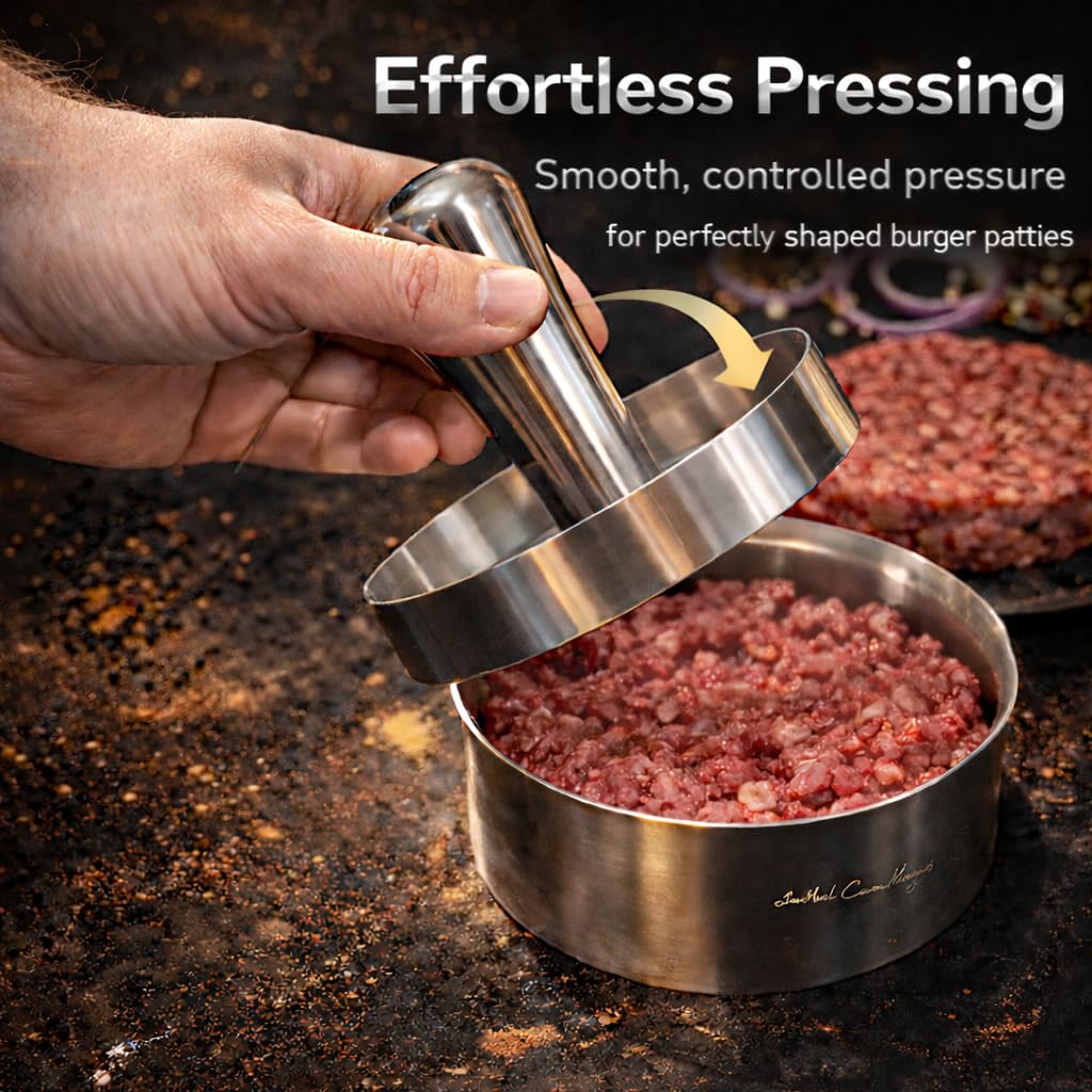 Food-grade stainless steel construction of Wonderful Cuisine press for safe handling