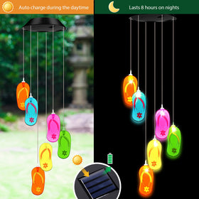 Wonderjune beach-themed wind chime adding color to garden spaces