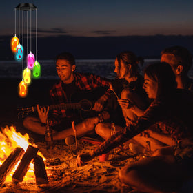 Wonderjune durable polystyrene wind chime designed for year-round outdoor use