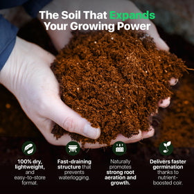 Wonder Soil expands up to seven times with water for planting