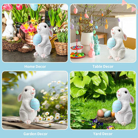 WONDHOME outdoor decor bunny enhances patio, yard, or lawn displays.