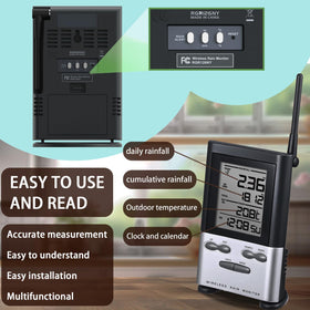 WondMall freeze-proof rain gauge built for cold-weather reliability