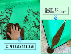 WondMall leak-proof mat supports quick cleanup after potting