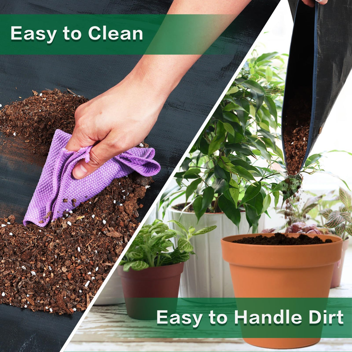 WondMall repotting mat keeps your work area clean during transplanting