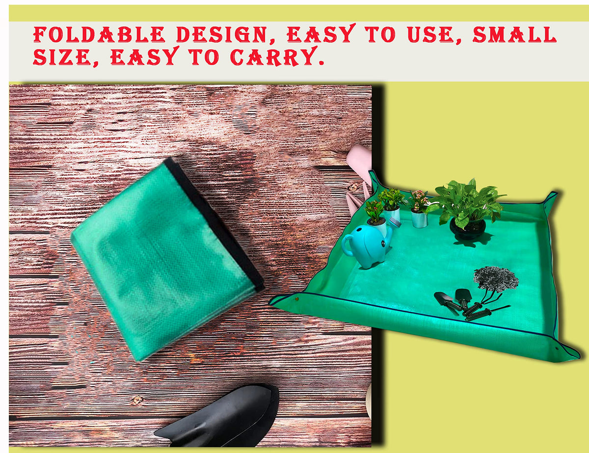 WondMall mat used for seedlings and table protection on a patio