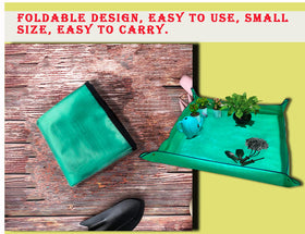 WondMall mat used for seedlings and table protection on a patio